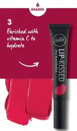 Clicks Sorbet Lip-Kissed Vinyl Liquid Lipstick offer