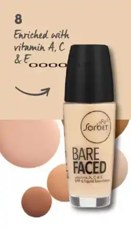 Clicks Sorbet Bare Faced SPF 6 Liquid Foundation offer