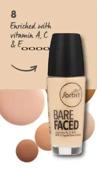 Clicks Sorbet Bare Faced SPF 6 Liquid Foundation offer