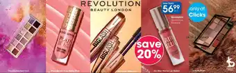 Clicks Revolution Lip and Eye Products offer