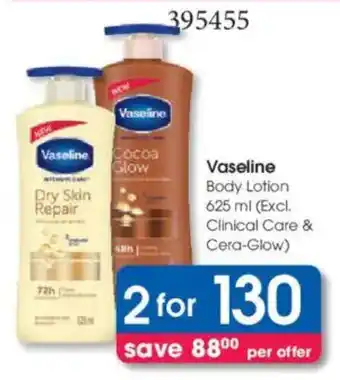 Clicks Vaseline Body Lotion offer
