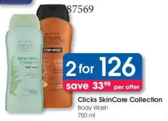 Clicks Clicks SkinCare Collection Body Wash offer