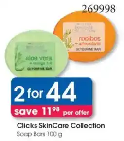 Clicks Clicks SkinCare Collection Soap Bars offer