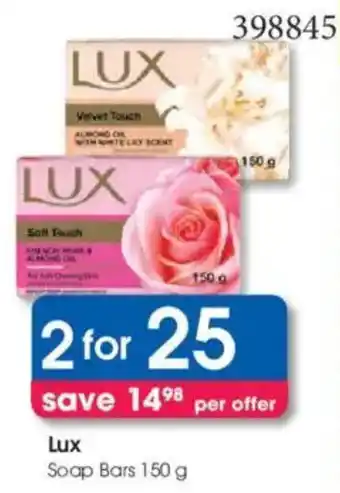 Clicks Lux Soap Bars offer