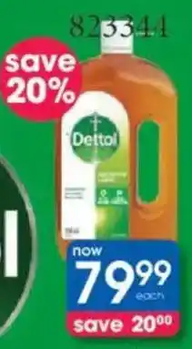 Clicks Dettol Disinfectant or Antiseptic Liquid offer