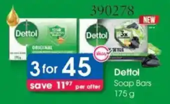 Clicks Dettol Soap Bars offer