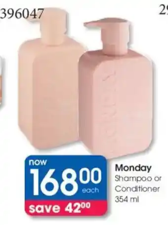 Clicks Monday Shampoo or Conditioner offer