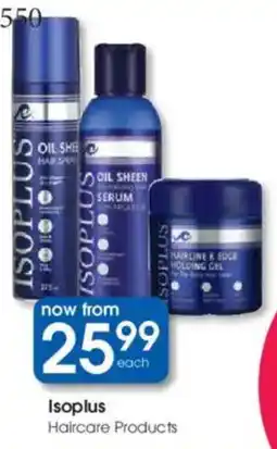 Clicks Isoplus Haircare Products offer