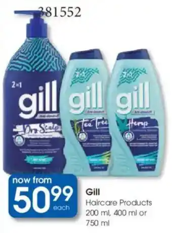 Clicks Gill Haircare Products offer