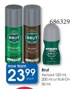 Clicks Brut Aerosol or Roll-On offer