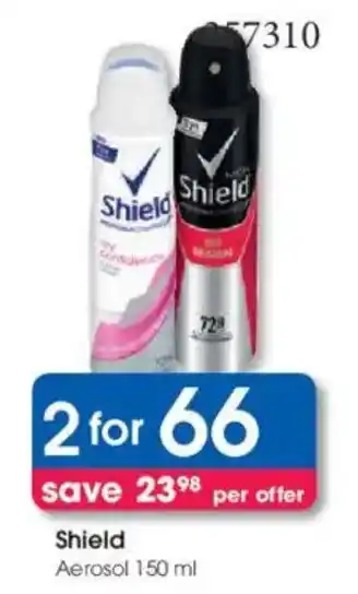 Clicks Shield Aerosol offer