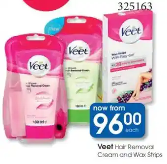 Clicks Veet Hair Removal Cream and Wax Strips offer
