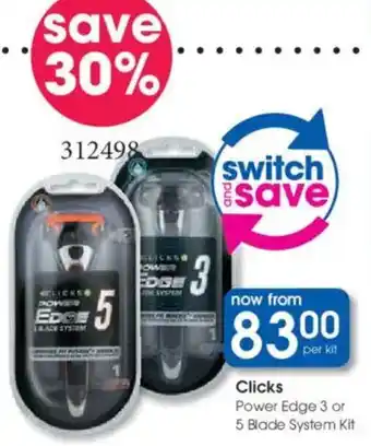 Clicks Clicks Power Edge 3 or 5 Blade System Kit offer