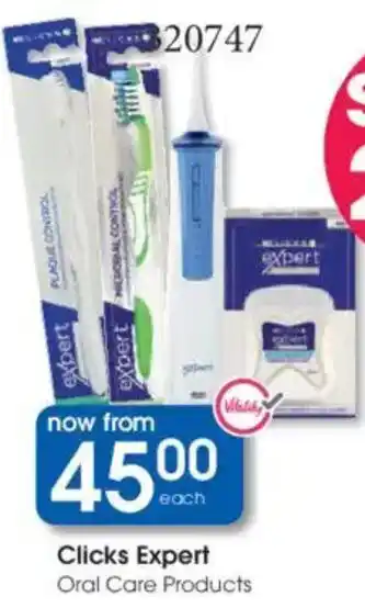 Clicks Clicks Expert Oral Care Products offer