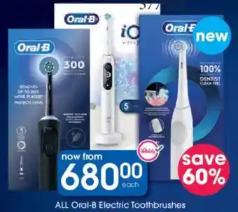 Clicks ALL Oral-B Electric Toothbrushes offer