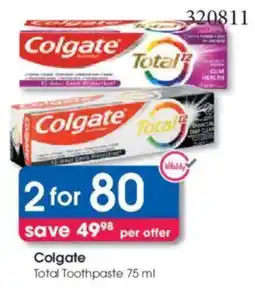 Clicks Colgate Total Toothpaste offer