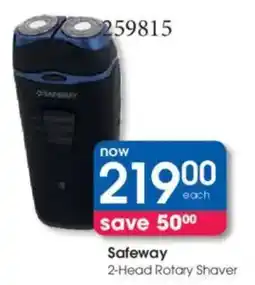 Clicks Safeway 2-Head Rotary Shaver offer