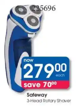 Clicks Safeway 3-Head Rotary Shaver offer