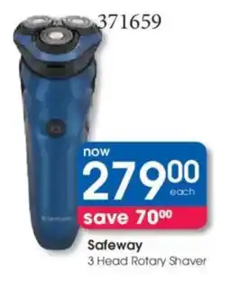 Clicks Safeway 3 Head Rotary Shaver offer