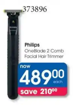 Clicks Philips OneBlade 2 Comb Facial Hair Trimmer offer