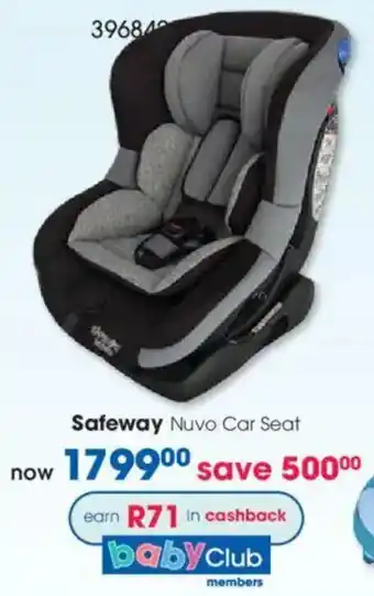 Clicks Safeway Nuvo Car Seat offer