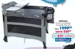 Clicks Safeway Pacify Co-Sleeper Dropside Playard offer