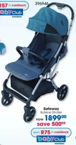 Clicks Safeway Butene Stroller offer