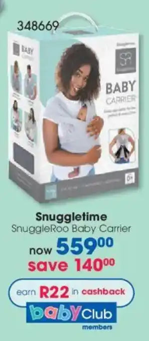 Clicks Snuggletime SnuggleRoo Baby Carrier offer