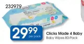 Clicks Clicks Made 4 Baby Baby Wipes offer