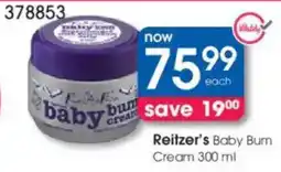 Clicks Reitzer's Baby Bum Cream offer
