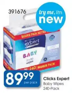 Clicks Clicks Expert Baby Wipes offer