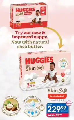 Clicks Huggies Skin Soft Jumbo Pack offer