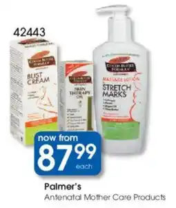 Clicks Palmer's Antenatal Mother Care Products offer