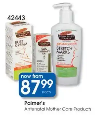 Clicks Palmer's Antenatal Mother Care Products offer