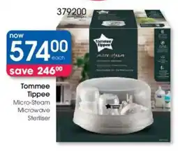 Clicks Tommee Tippee Micro-Steam Microwave Steriliser offer