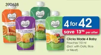Clicks Clicks Made 4 Baby Pouches offer