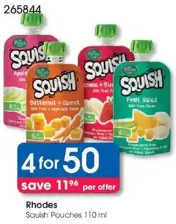 Clicks Rhodes Squish Pouches offer