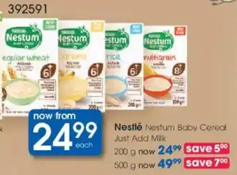 Clicks Nestle Nestum Baby Cereal Just Add Milk offer