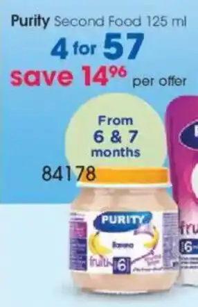 Clicks Purity Second Food offer