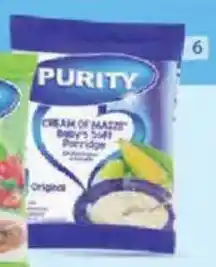 Clicks PURITY Cream of Maize Baby's Soft Porridge offer