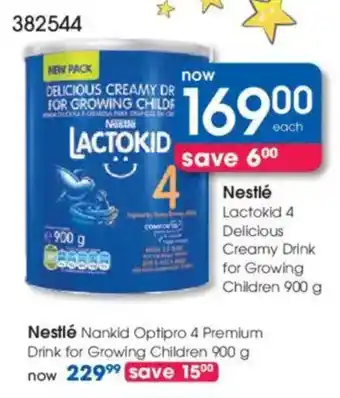 Clicks Nestlé Lactokid 4 Delicious Creamy Drink for Growing Children offer