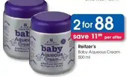 Clicks Reitzer's Baby Aqueous Cream offer