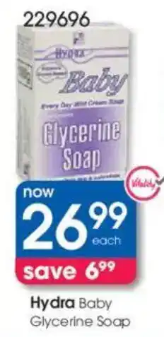 Clicks Hydra Baby Glycerine Soap offer