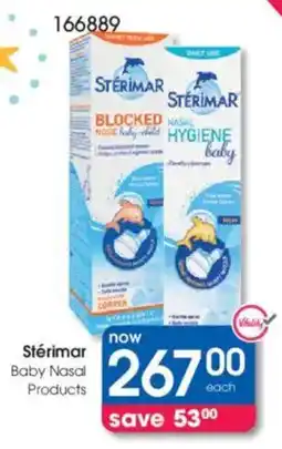 Clicks Stérimar Baby Nasal Products offer
