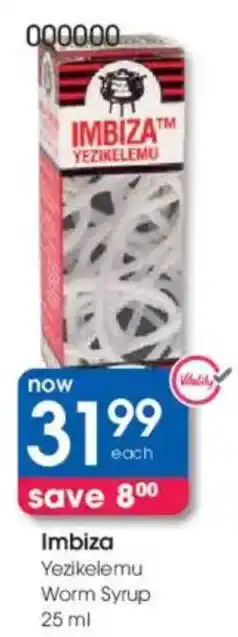 Clicks Imbiza Yezikelemu Worm Syrup offer
