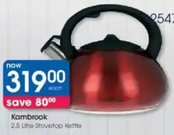 Clicks Kambrook Stovetop Kettle offer