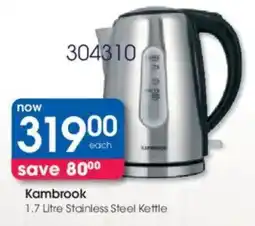 Clicks Kambrook Stainless Steel Kettle offer