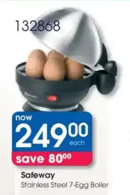 Clicks Safeway Stainless Steel 7-Egg Boiler offer