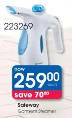 Clicks Safeway Garment Steamer offer