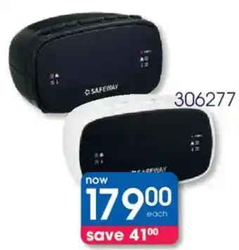 Clicks Safeway Radio Alarm Clock offer
